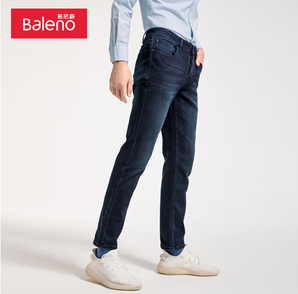 经典修身版型！Baleno 班尼路 男士牛仔长裤 88941016