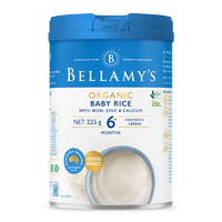 BELLAMY'S 贝拉米 有机高铁米粉 国行版 1段 原味 225g