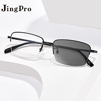 JingPro 镜邦 1.60防蓝光变色镜片+超轻钛架/合金/TR镜架（适合0-600度）