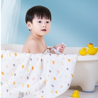 全棉时代 婴儿水洗沙布浴巾 95*95cm