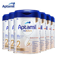 Aptamil 爱他美 德国白金版 HMO婴儿配方奶粉 2段 800g*6罐