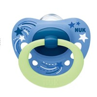 NUK 安抚奶嘴蓝色-夜用型(6-18个月)