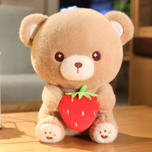 WELTSTON 威尔通 坐姿草莓棕熊 20cm