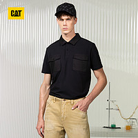 CAT 卡特彼勒 男士工装拼接短袖衬衫 CK1POQ11331C09