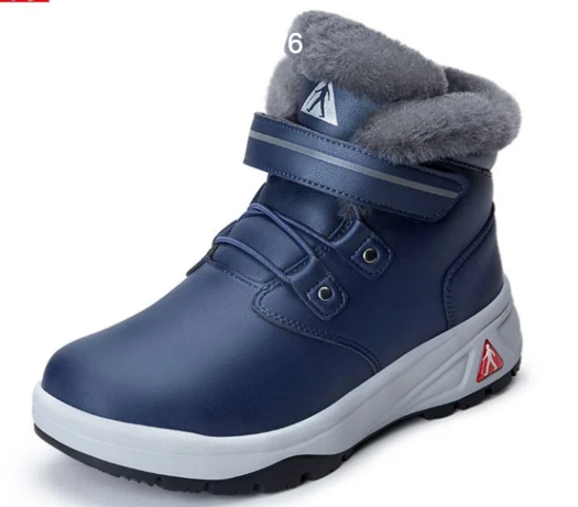 35/36码!足力健 zlj19603 女款保暖高帮羊毛鞋老人鞋