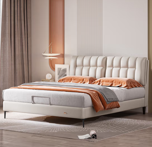 plus会员!sleemon 喜临门 羽白 巧克力软包床 180*200cm