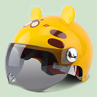 BIGBRO 3C认证电动车儿童头盔 黄色老虎 KY01