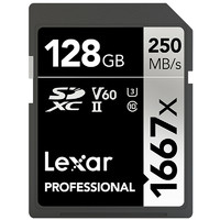 Lexar 雷克沙 PROFESSIONAL SD存储卡 128GB（UHS-II、V60、U3)
