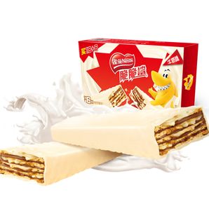 香脆可口！Nestlé 雀巢 威化饼干 牛奶口味 480g(18×20g+6x20g)