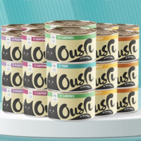 Ousri 无谷猫罐头 鸡肉三文鱼口味 170g*24罐