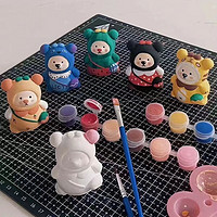 纳仕达 儿童彩绘石膏娃娃 10个装（送颜料+2支笔）