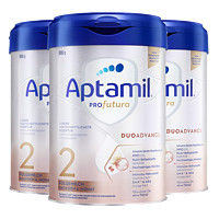 Aptamil 爱他美 婴儿配方奶粉 2段 800g 三罐装