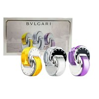 BVLGARI 宝格丽 水晶香水套装 （紫晶+白晶+黄晶）EDT 15ml*3