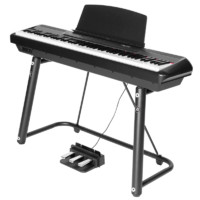 AMASON 艾茉森 P60电子数码钢琴 便携式家用 黑色 主机+单踏