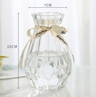 唐扣 玻璃透明花瓶15CM