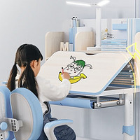 多彩鱼 儿童学习桌椅套装 梦想蓝经典款 80cm桌+工学椅