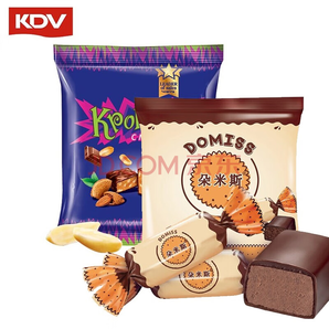 KDV紫皮糖创意结婚喜糖巧克力 【两袋】紫皮糖+朵米斯巧克力糖