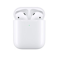 Apple 苹果 AirPods 2 美版 半入耳式真无线蓝牙耳机 无线充电盒 白色
