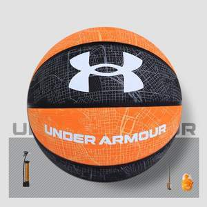 送打气筒+气针+球网兜！Under Armour 安德玛 巴尔的摩系列 7号比赛训练篮球
