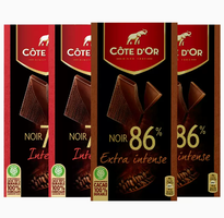 比利时进口！克特多金象 86%/70%黑巧克力 100g*2块