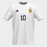 24日10点！adidas 阿迪达斯 梅西系列 三星纪念足球运动短袖T恤 IW3614