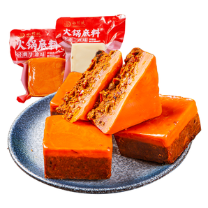 小龙坎 牛油火锅底料 80g*4块+干碟4包