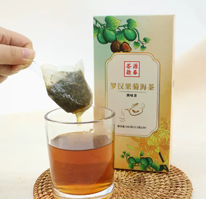 清香甘甜！启泰 罗汉果菊海茶养生茶 105g*2盒
