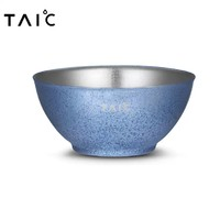 TAIC TZSW-T126 纯钛中式碗 400ml 莫奈·瀚海蓝