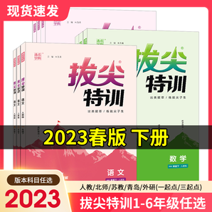 2023春新版拔尖特训  年级/科目任选