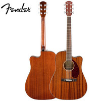 Fender 芬达 CD-140SCE系列 原声 单板全桃花芯木 民谣缺角电箱木吉他41英寸 自然色+琴箱
