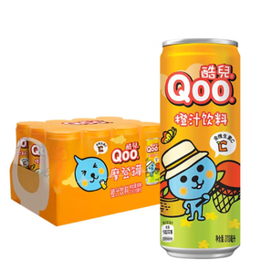 限广东！Fanta 芬达 美汁源 酷儿 Qoo 橙味果汁饮料 310ml*12罐