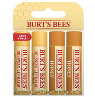 Burt's Bees小蜜蜂 经典蜂蜡护唇膏4.25g*4支 到手约52.86元