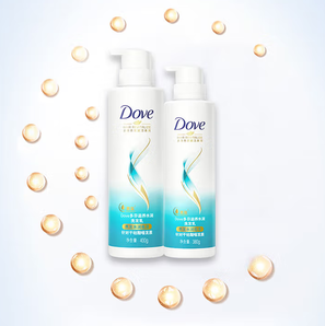 修护锁水！Dove 多芬 滋养水润洗发套装 （洗发乳400g+380g）