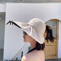 BONAS 宝娜斯 女款可折叠黑胶遮阳帽 10074443042080