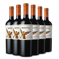 MONTES 蒙特斯 精选金天使14度 梅洛 干红葡萄酒 750ml*6瓶 整箱装