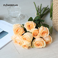 FlowerPlus 花加 520 随机色玫瑰10枝
