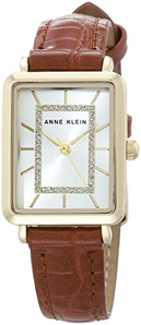 Anne Klein安妮克莱因 AK/3820鳄鱼纹皮带镶钻方形手表   到手约￥199.66