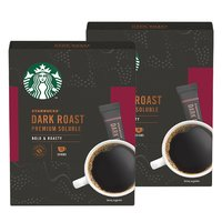 STARBUCKS 星巴克 咖啡速溶美式黑咖啡深度烘焙 10条装*2盒