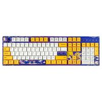 DURGOD 杜伽 白泽 104键 有线机械键盘 黄白紫 Cherry红轴 无光