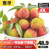 惠寻 海南妃子笑荔枝 5斤 单果16g+