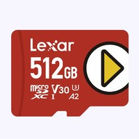 Lexar 雷克沙 PLAY MIcro SD存储卡 512GB U3 V30 C10 A2