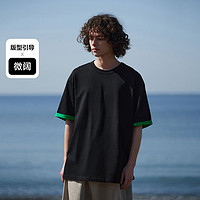 太平鸟男装 大冒险家系列 男士宽松短袖T恤 BWDAD2752