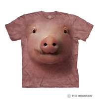 THE MOUNTAIN 男女小猪3D图案圆领T恤103244