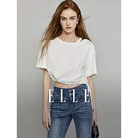 ELLE 她 女士镂空设计短袖T恤 ET3473201
