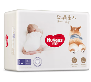 HUGGIES 好奇 软萌星人系列 婴儿拉拉裤 L32片