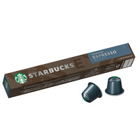STARBUCKS 星巴克 意式浓缩烘焙胶囊咖啡nespresso精品胶囊5.7g*10颗