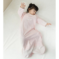 L-LIANG 良良 婴儿睡袋 夏季薄款 双层精梳棉-粉