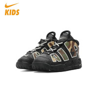 NIKE 耐克 童鞋婴童Air More Uptempo沙漠迷彩篮球鞋CJ0932