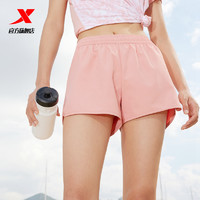 XTEP 特步 梭织运动短裤女夏季训练跑步防走光内衬透气健身瑜伽裤运动裤