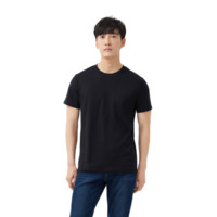 某东京造 男士圆领短袖T恤 100020236012 黑色 XL